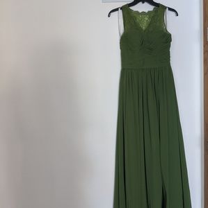 Azazie Moss size 8 bridesmaid dress